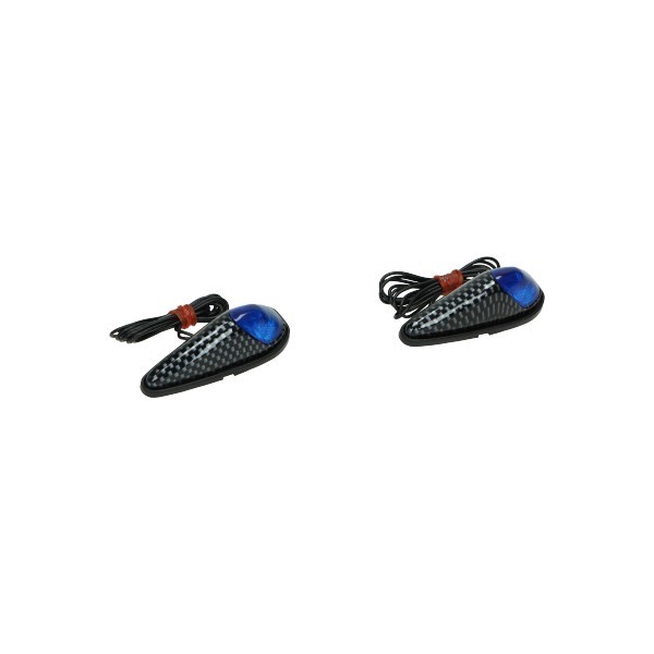 led verlichting DMP 12v universeel carbon/blauw/wit 2pcs=op=op