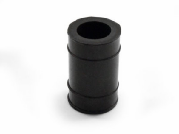 rubber uitlaat nademper kort 22mm zwart