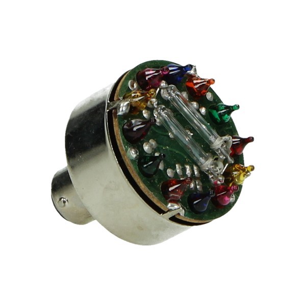 lamp 12V DMP led dubbele flits ba15 multi-color=op=op