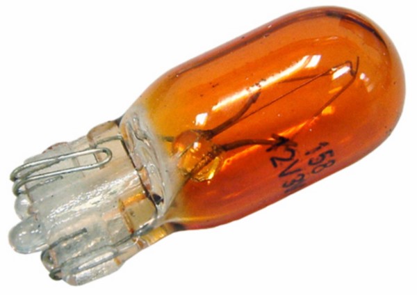 lamp 12V 3W insteek t10 wedge oranje