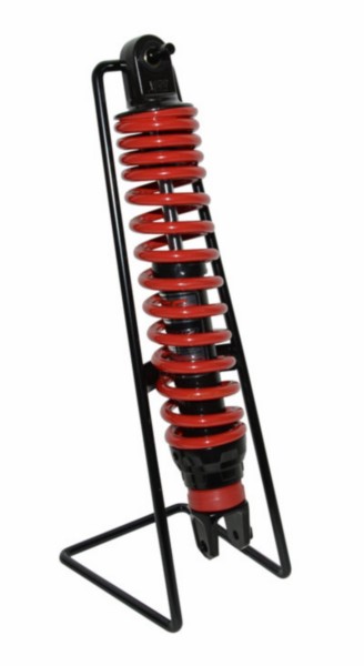 schokbreker yss hybrid DTG ook Sym 330mm zwart/rood sco gy6, E1, E2, minarelli, scooter