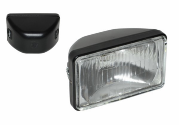 koplamp guia rechthoekig (made in EU) 160mm zwart bromfiets