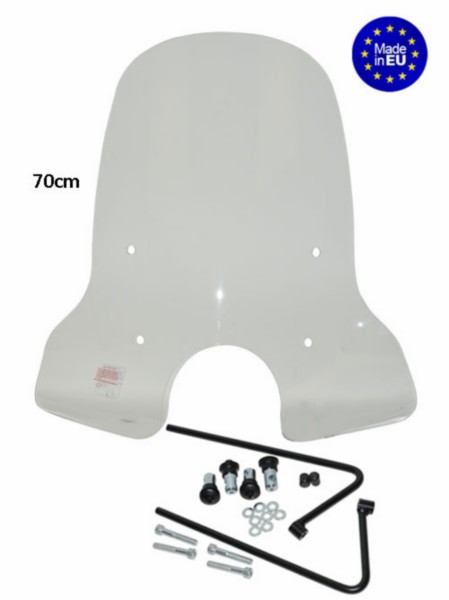 windscherm Regia met bevestigingsset hoog (made in EU) 70cm helder jet, lintex jet, turbho CX-50