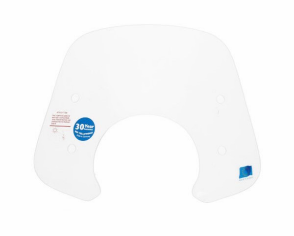 windscherm laag !! zonder bev.set !!  (made in eu) helder primavera