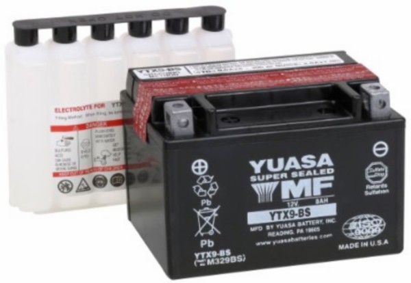 accu yuasa ytx9-bs euro-2 onderhoudsvrij centro 4t, zip 4t