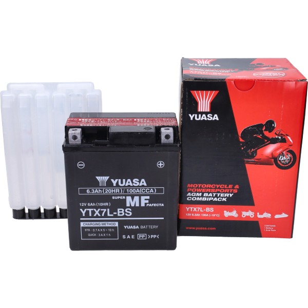 accu yuasa ytx7l-bs onderhoudsvrij euro-4/5 fly new 2012, primavera, sprint, zip 4t