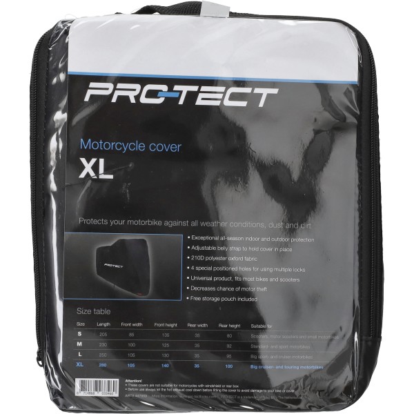 beschermhoes pro-tect groot XL zwart motor