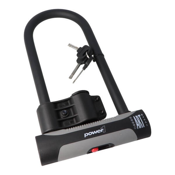beugelslot Power1 art 4-sterren + 180x320mm bromfiets, fatbike, scooter 419301