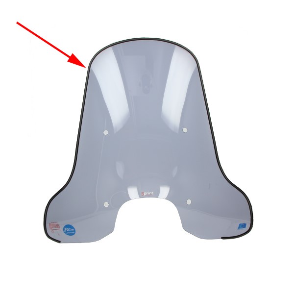 sierstrip windscherm (made in EU) rubber 2m zwart universeel