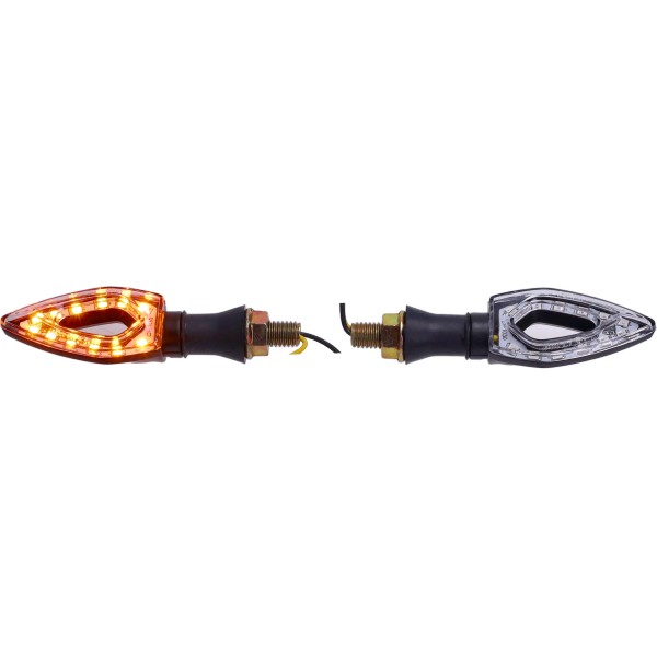 knipperlichtset DMP led mini 12 leds matrix (verloop)  bromfiets/motor model punt zwart beta rr50