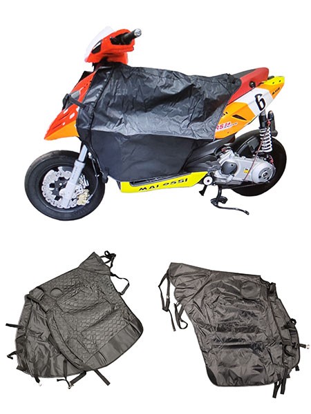 beenkleed JL Moto universeel zwart scooter lc03