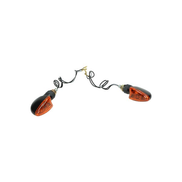 knipperlichtset DMP mini mod. pijl E-keur zwart/oranje universeel