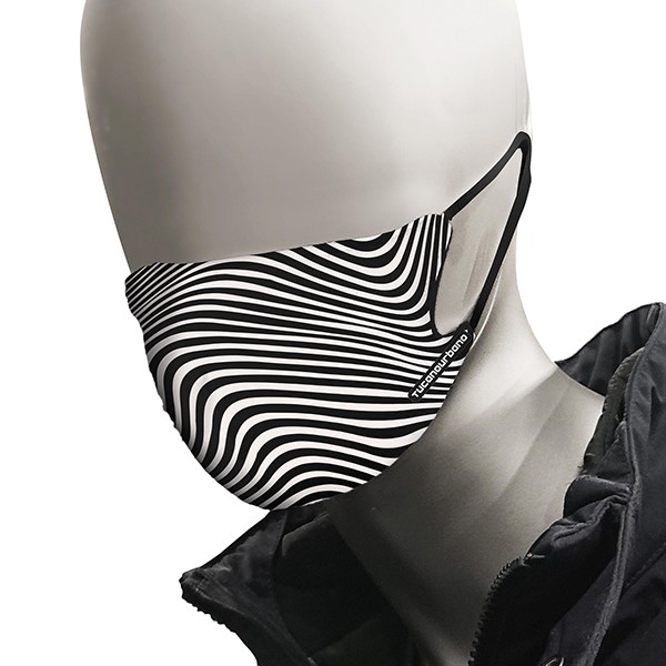 mondmasker tucano helm jet nano 2 stuks uitwasbaar zwart/wit 662=op=op