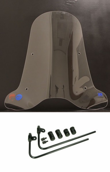windscherm Regia met bevestigingsset hoog (made in EU) helder La Souris E-ID S6, Segway E110, Segway E125