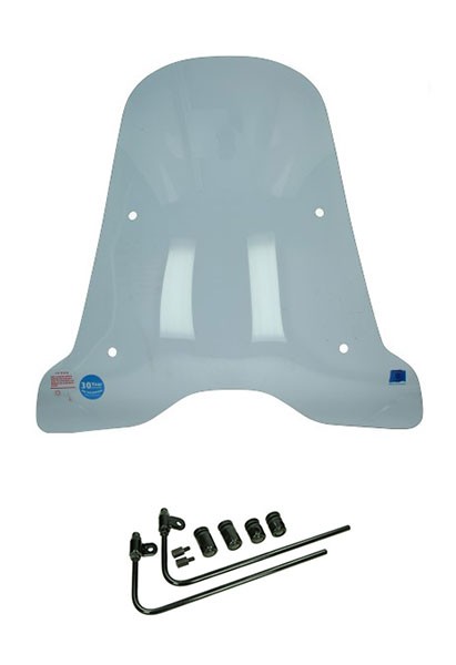 windscherm Regia met bevestigingsset hoog (made in EU) smoke La Souris E-ID S6, Segway E110, Segway E125