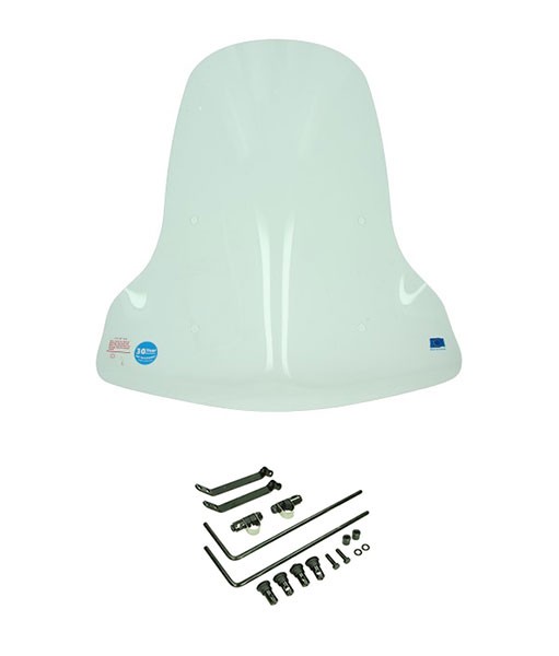 windscherm Regia met bevestigingsset hoog (made in EU) helder iva E-Go S2, iva E-Go S3, iva E-Go S4, iva E-Go S-5, iva E-Go S8, lifan E3