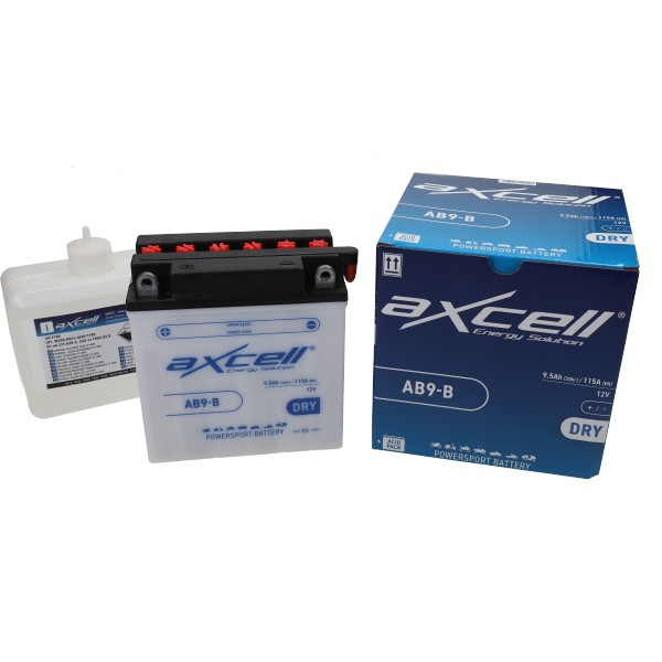 accu axcell ab9-b/yb9-b 9amp fly 4t, liberty 4t, lx 4t, lxv, runner, runner 125cc, runner 180cc