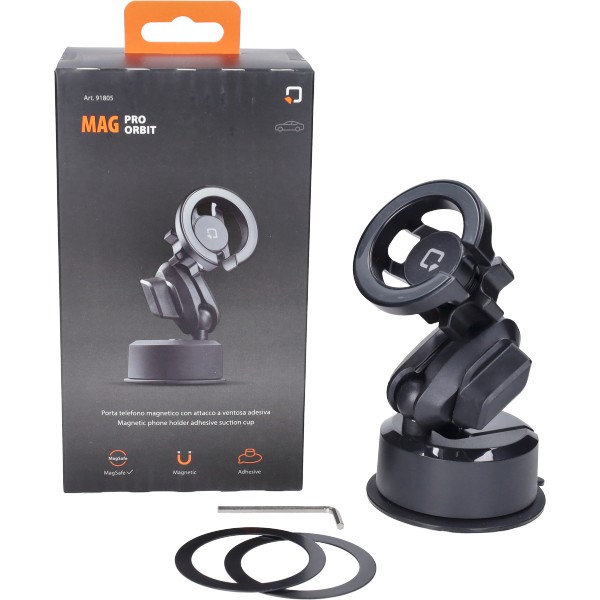 houder optiline telefoon oplader Mag Pro Orbit voor bijv. op dashboard/vooruit Minicar 91805