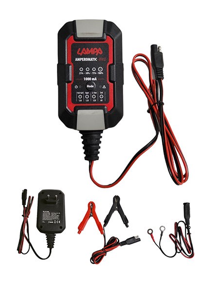 acculader lampa 6/12v slimme acculader amperomatic bike 1amp 91730