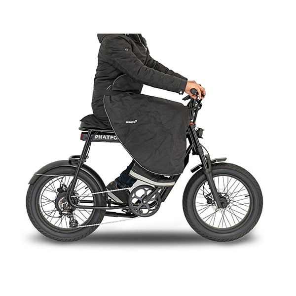 beenkleed Stricto incl. opbergtas bakfiets/ zwart fiets, scootmobiel, fatbike