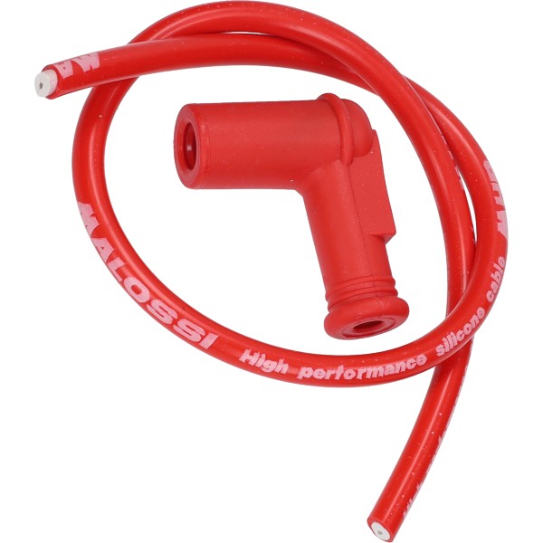 bougiekap malossi + kabel silicone race rood univ 5519221