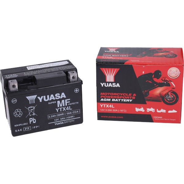 accu yuasa ytx4l-bs sla/gel 4amp scooter 2t
