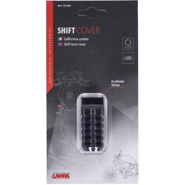 beschermhoes lampa schakelpedaal rubber universeel zwart 91269