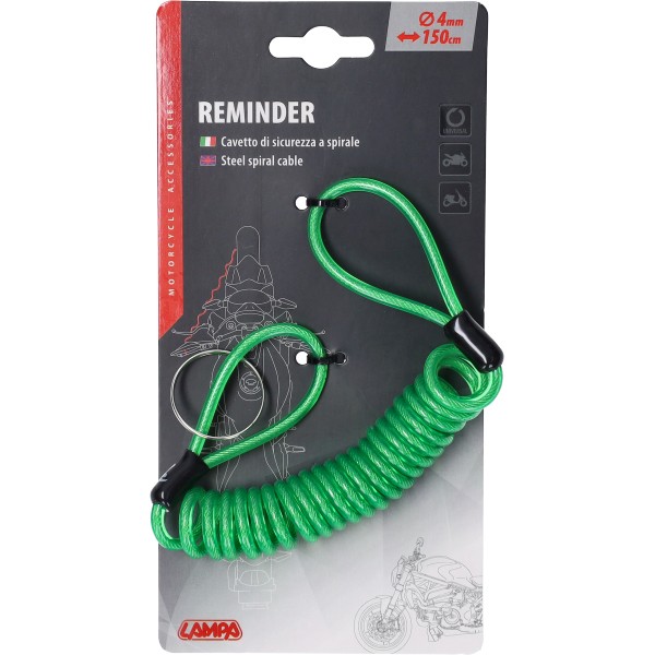 koord lampa schijfrem slot groen 90675