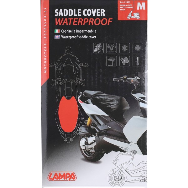 beschermhoes lampa buddyseat waterdicht 62x92cm M zwart 91253