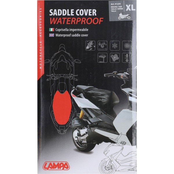 beschermhoes lampa buddyseat waterdicht 80x118cm XL zwart 91255