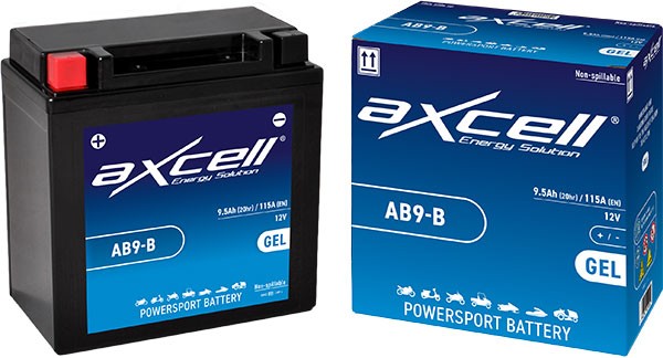 accu axcell ab9-b/yb9-b sla/gel vespa S, fly 4t, liberty 4t, lx 4t, runner