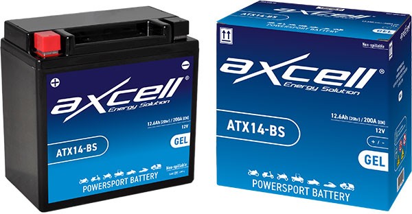 accu axcell atx14-bs/ytx14-bs sla/gel o.a. 12amp bmw, mp3