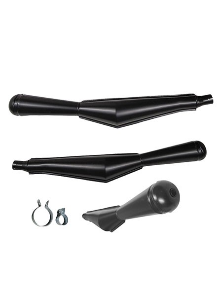 uitlaat jamarcol oldtimer (made in EU) megafoon uni. 32mm zwart