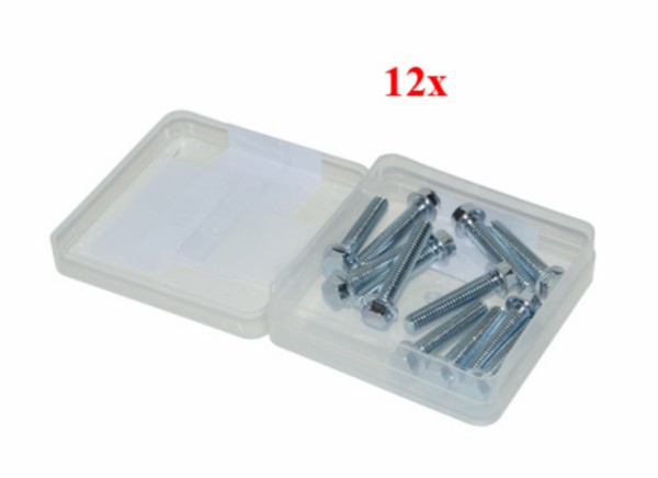 bout + flens 8mm kop m6x30mm 12pcs