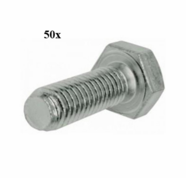 bout zeskant m6x25mm 50pcs