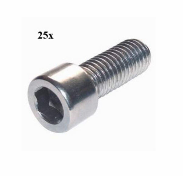 bout inbus m6x20mm 25pcs