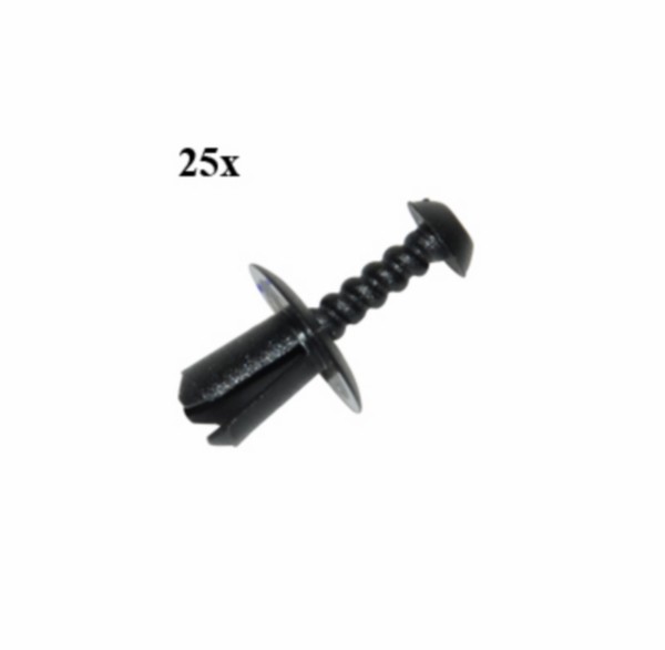 drukplug 6x16x11 zwart 25pcs scooter