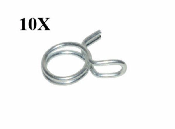 knijpveerklem olie/lucht/ben slang 11mm 10pcs