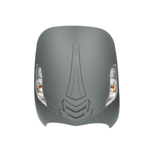 voorscherm + knipperlichten new style grijs mat BTC Riva, gts toscana, La Souris Sourini, vx50