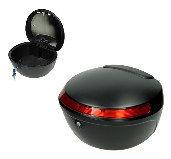 topkoffer Ecooter universeel 26L zwart mat ecooter E1, ecooter E2
