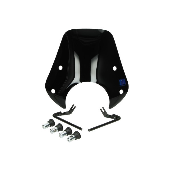 windscherm Regia /koplampspoiler (made in EU) laag zwart agm Goccia