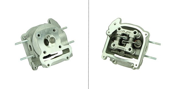 cilinderkop compleet + nokkenas en tuimelaar (sls) sco china 4t, sco gy6