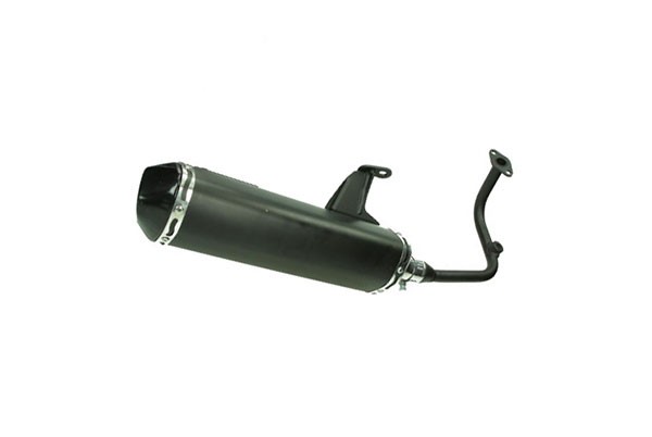 uitlaat jamarcol euro-4/5 (made in EU) model Akropovic  dubbele schokbreker zwart agm VX50, BTC Felice, china lx/napoli, gts toscana, La Souris Sourini, sco gy6