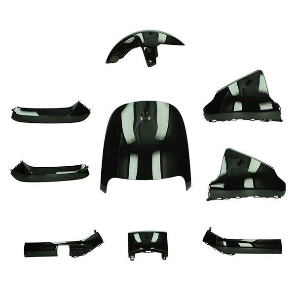 plaatwerkset zwart glans 9-delig Segway E110, Segway E125
