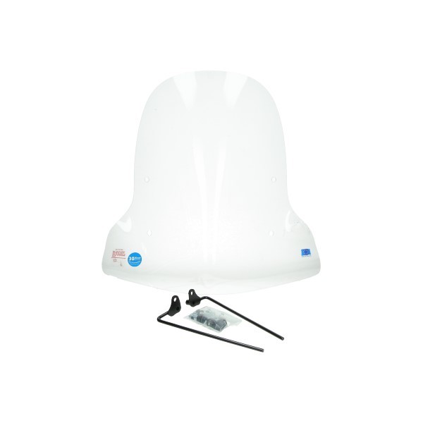 windscherm Regia met bevestigingsset hoog (made in EU) helder iva E-Go S-5, turbho RM-50