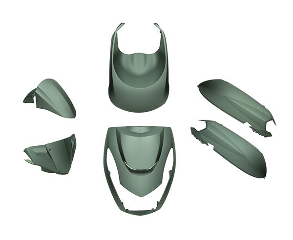 plaatwerkset DMP euro-4 titanium mat 6-delig kisbee