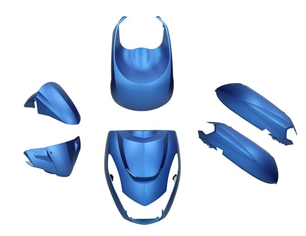 plaatwerkset DMP euro-4 blauw mat 6-delig kisbee