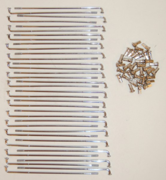spaakset Zundapp 205mm chroom 36pcs cs50, gts