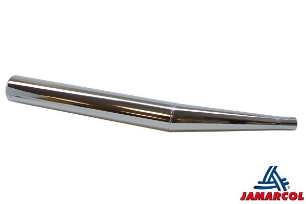 uitlaat + knik (made in EU) Zundapp 60mm/26mm chroom