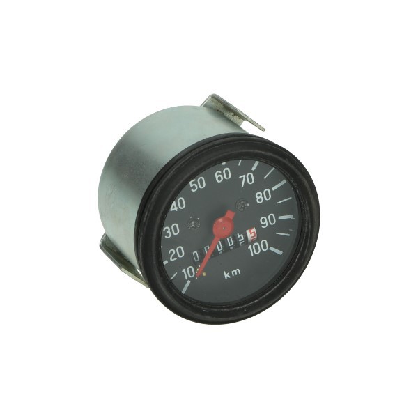 km tellerklok 100 km/u model VDO zwart 60mm puch monza, camino, zundapp
